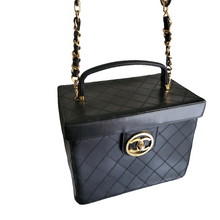 Load image into Gallery viewer, Chanel CC Double Stitch XL Vanity - Black