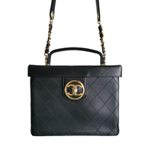 Load image into Gallery viewer, Chanel CC Double Stitch XL Vanity - Black