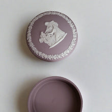 Load image into Gallery viewer, Lilac Round Trinket Box - Wedgwood Jasperware