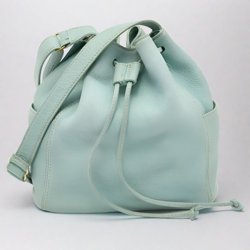 Coach green bucket online bag