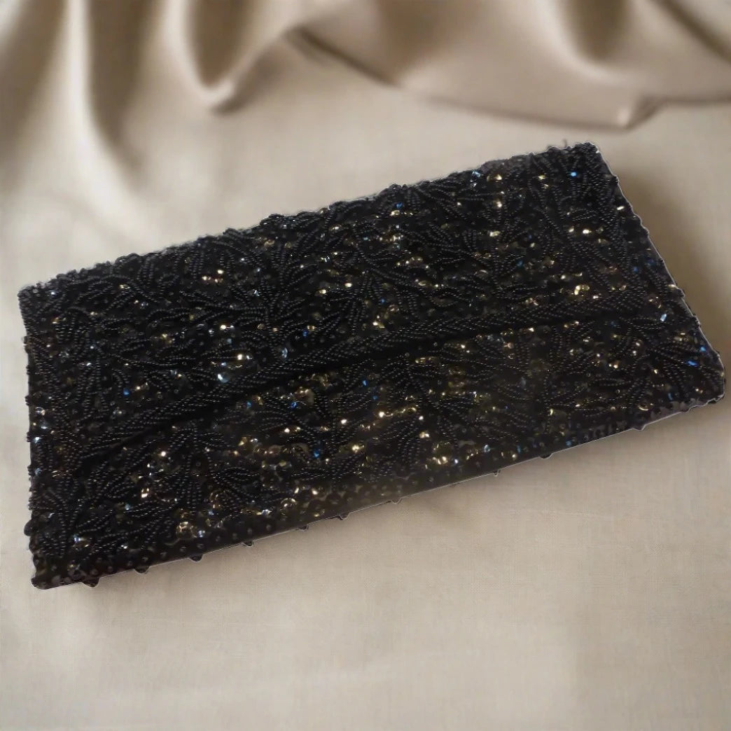 Black Sequin Clutch