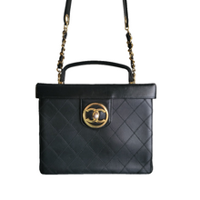 Load image into Gallery viewer, Chanel CC Double Stitch XL Vanity - Black
