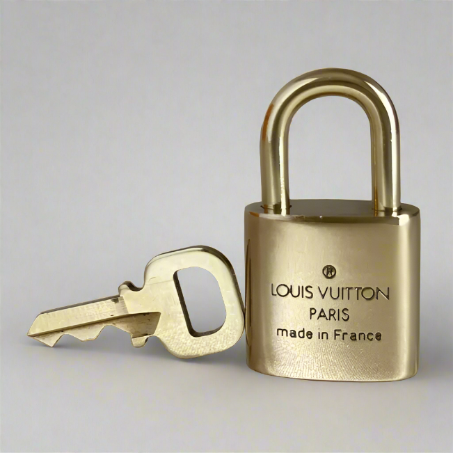 Vintage Louis Vuitton brass lock cheapest and key