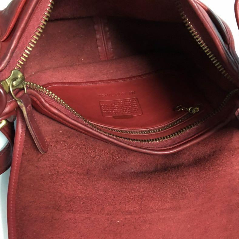 Red Patricia Flap Coach Little Vintage Cafe