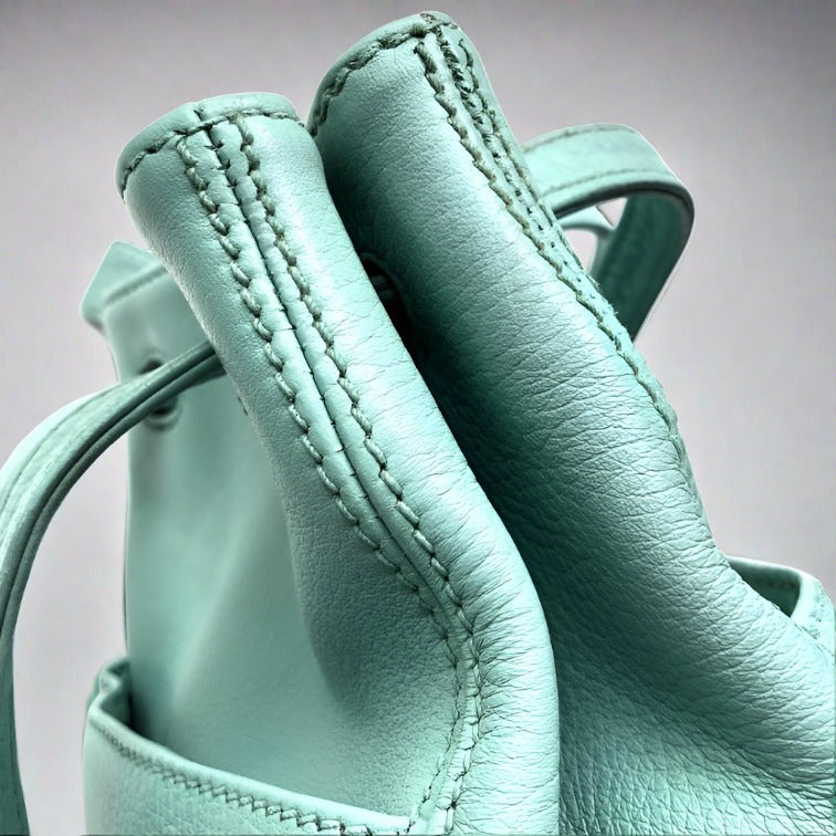 Coach Sonoma Pebbled Drawstring - Aqua – Little Vintage Cafe